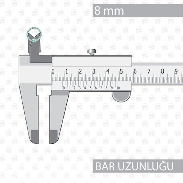 10 Adet Cerrahi Çelik Toplu Turkuaz Halka Piercing