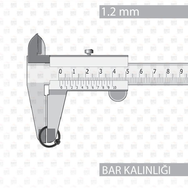 Cerrahi Çelik Toplu Siyah Halka Piercing