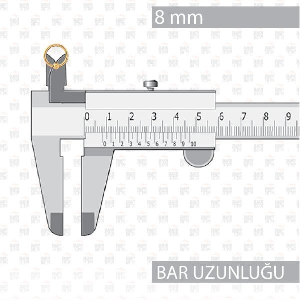 Cerrahi Çelik Toplu Altın Sarısı Halka Piercing