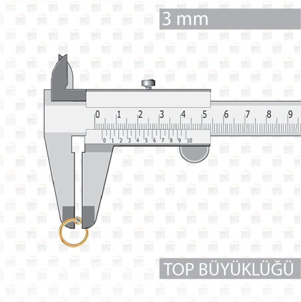Cerrahi Çelik Toplu Taşlı Altın Sarısı Halka Piercing