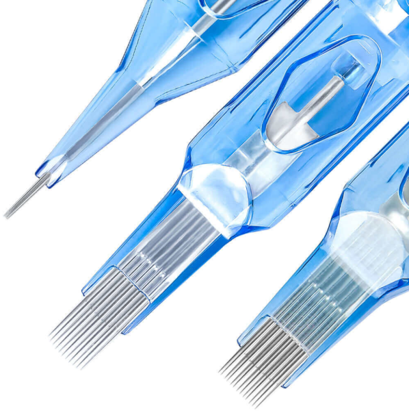 Emalla Eliot #12 Kodlu RS Round Shader Long Taper Cartridge Kartuş Dövme Dolgu ve Gölge İğneleri