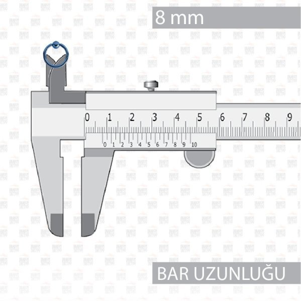 Cerrahi Çelik Toplu Mavi Halka Piercing Cerrahi Çelik Toplu Mavi Halka Piercing Halka Genişliği 10mm - Top Büyüklüğü 3 mm - Bar Kalınlığı 1.2mm