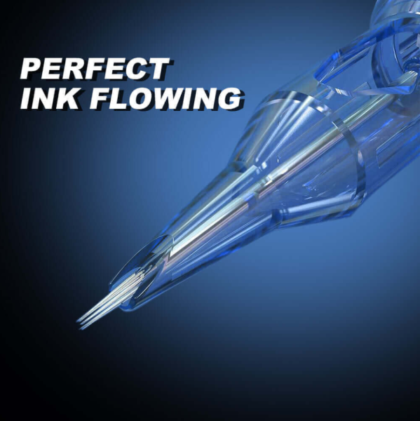 Emalla Eliot #12 Kodlu RL Round Liner Long Taper Cartridge Kartuş Dövme Çizgi İğneleri