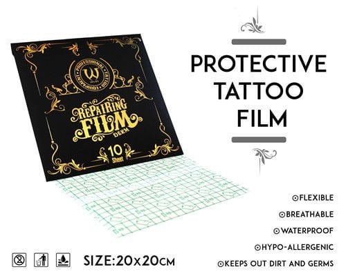 Ava Derm Defender Dövme Sonrası Koruyucu Bakım Bantı Film 20x20cm 10 Adet'li Paket