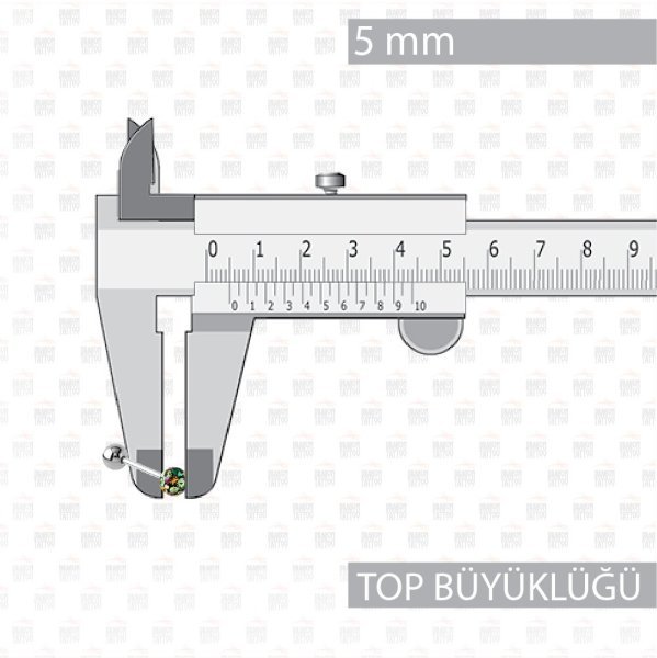 10 Adet Cerrahi Çelik Kulak Piercing