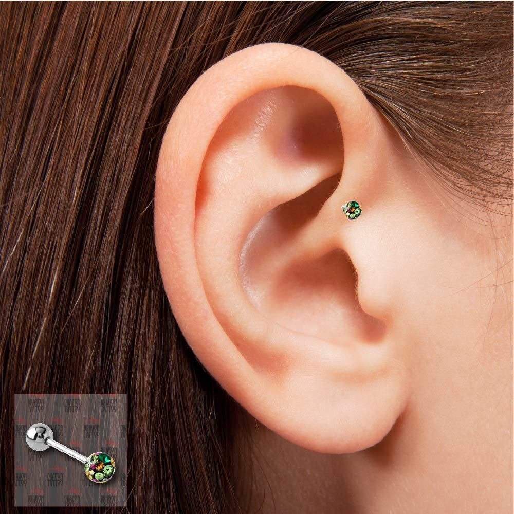 10 Adet Cerrahi Çelik Kulak Piercing
