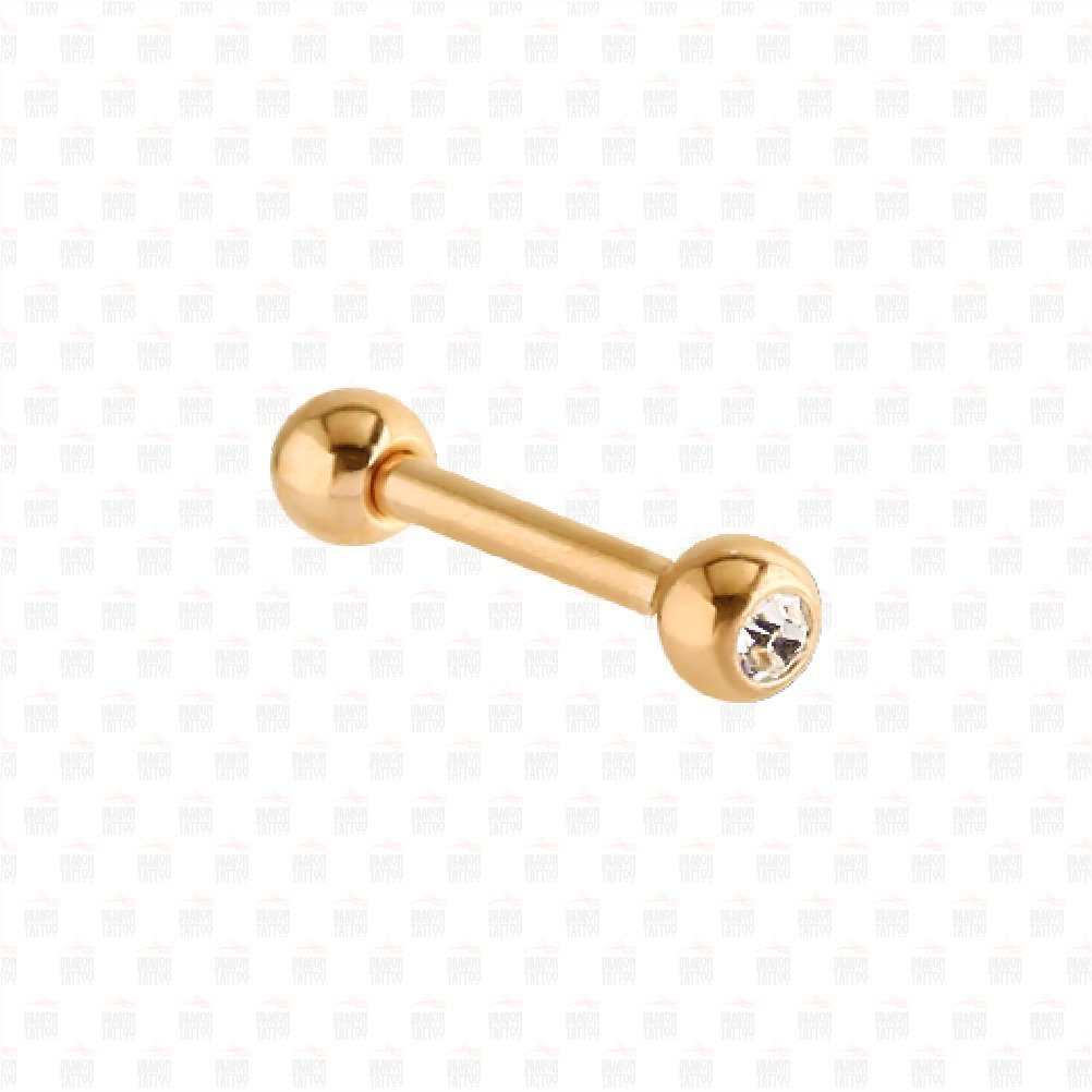 Cerrahi Çelik Altın Sarısı Kulak Piercing