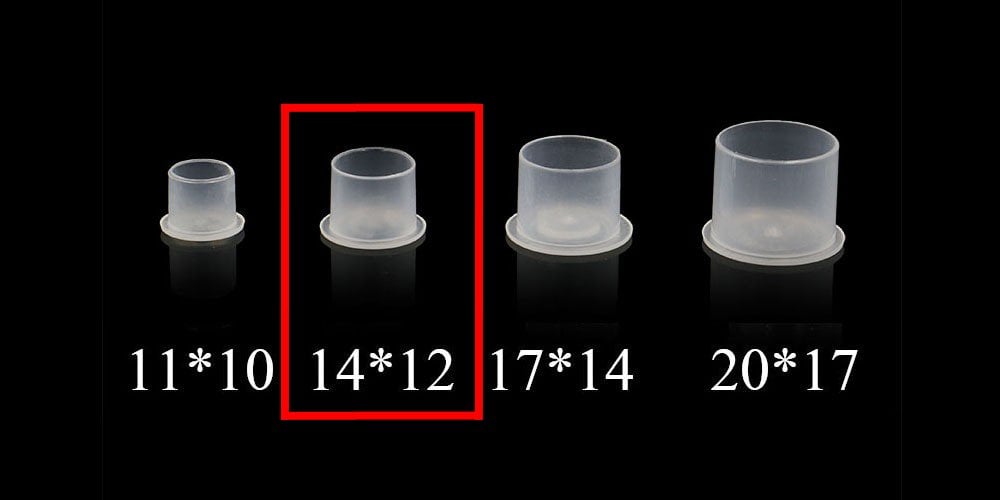 Altı Düz - Ayaklı Pota Boya Kabı Orta 14*12mm 1000'li