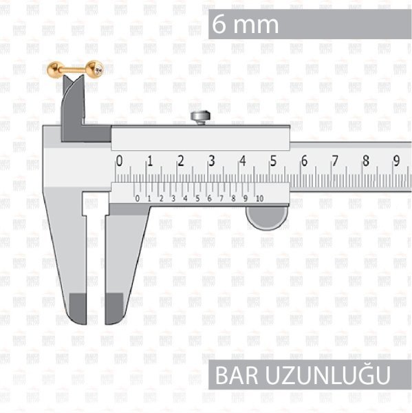 Cerrahi Çelik Altın Sarısı Kulak Piercing
