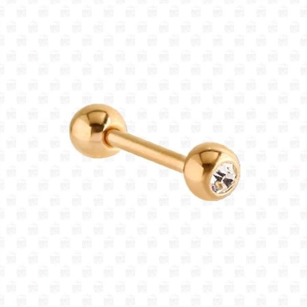 Cerrahi Çelik Altın Sarısı Kulak Piercing