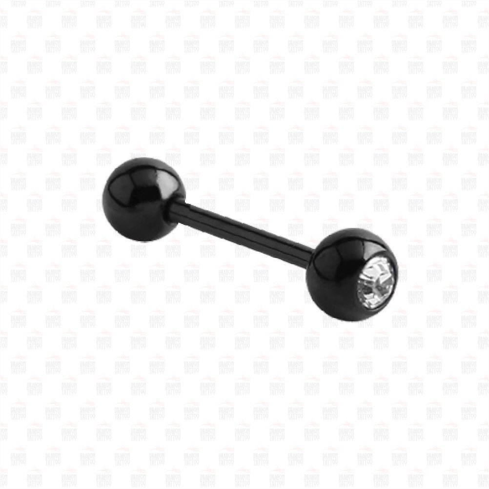 Cerrahi Çelik Siyah Kulak Piercing