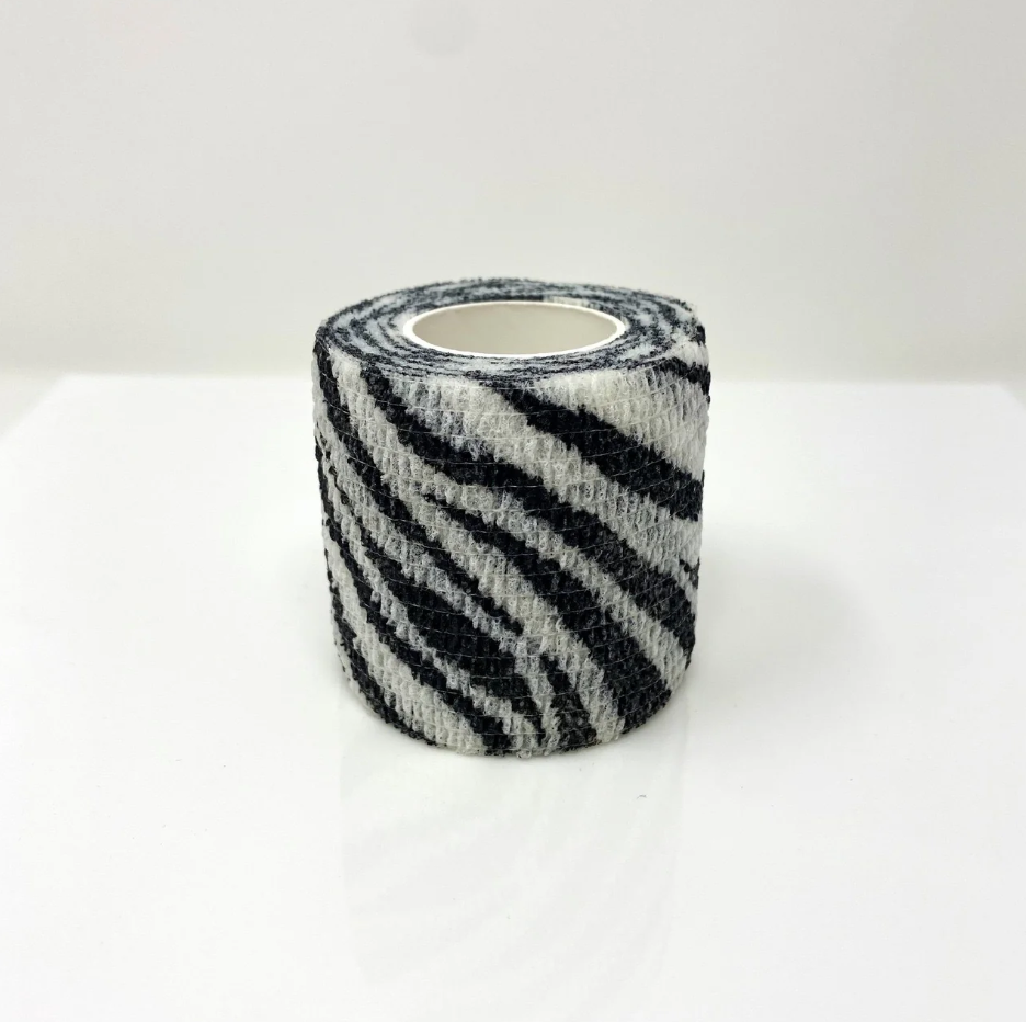 Zebra Desenli Grip Sargısı Tutacak Bandı Cover