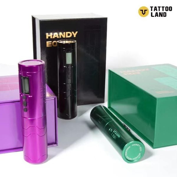 Tattoo Land Handy E03 Kablosuz Şarj Edilebilir Pilli Bataryalı Rotary Pen Dövme Makinesi 3,5mm Stroke