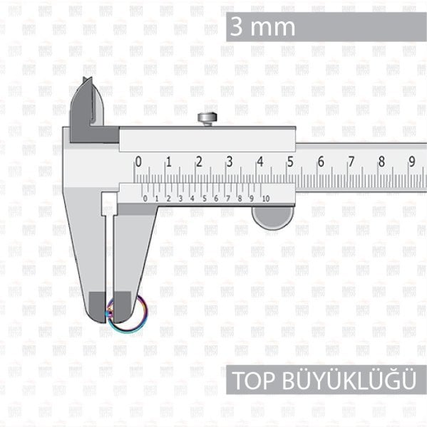 Cerrahi Çelik Toplu Multicolor Çok Renkli Halka Piercing