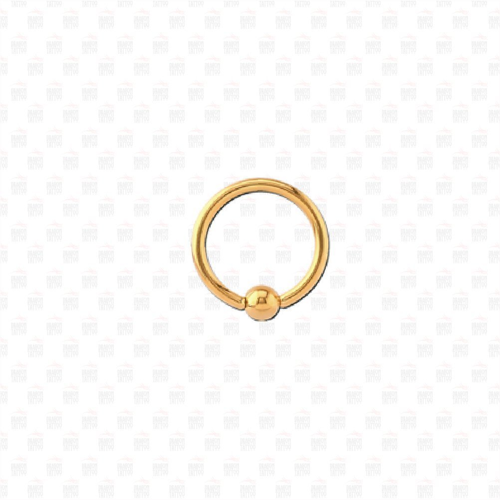 Cerrahi Çelik Toplu Halka Altın Sarısı Tragus Piercing