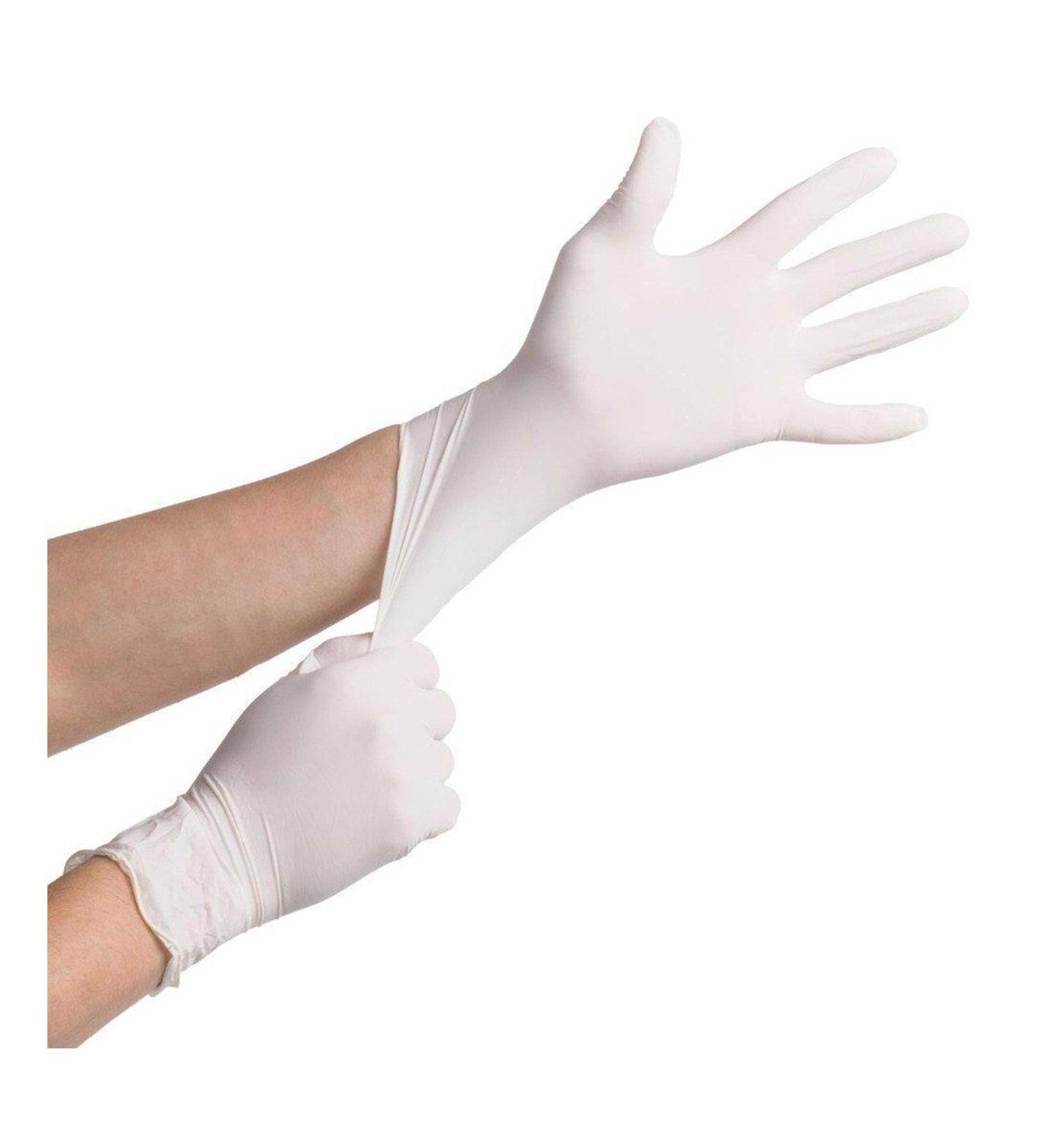 Beyaz Pudralı Small S Lateks Eldiven 100 Adet Latex Broche