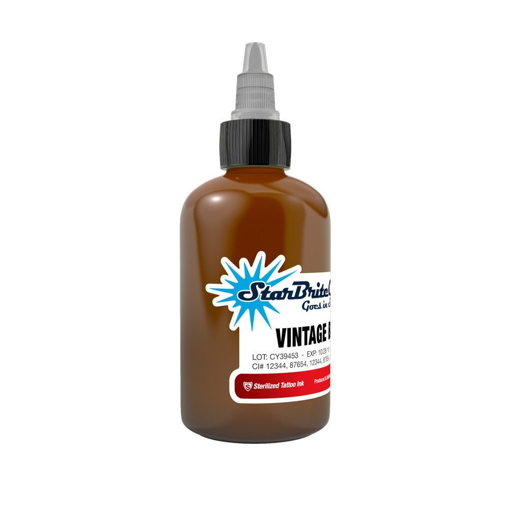 Starbrite Vintage Brown 1 oz 30 ml Kahverengi Dövme Boyası