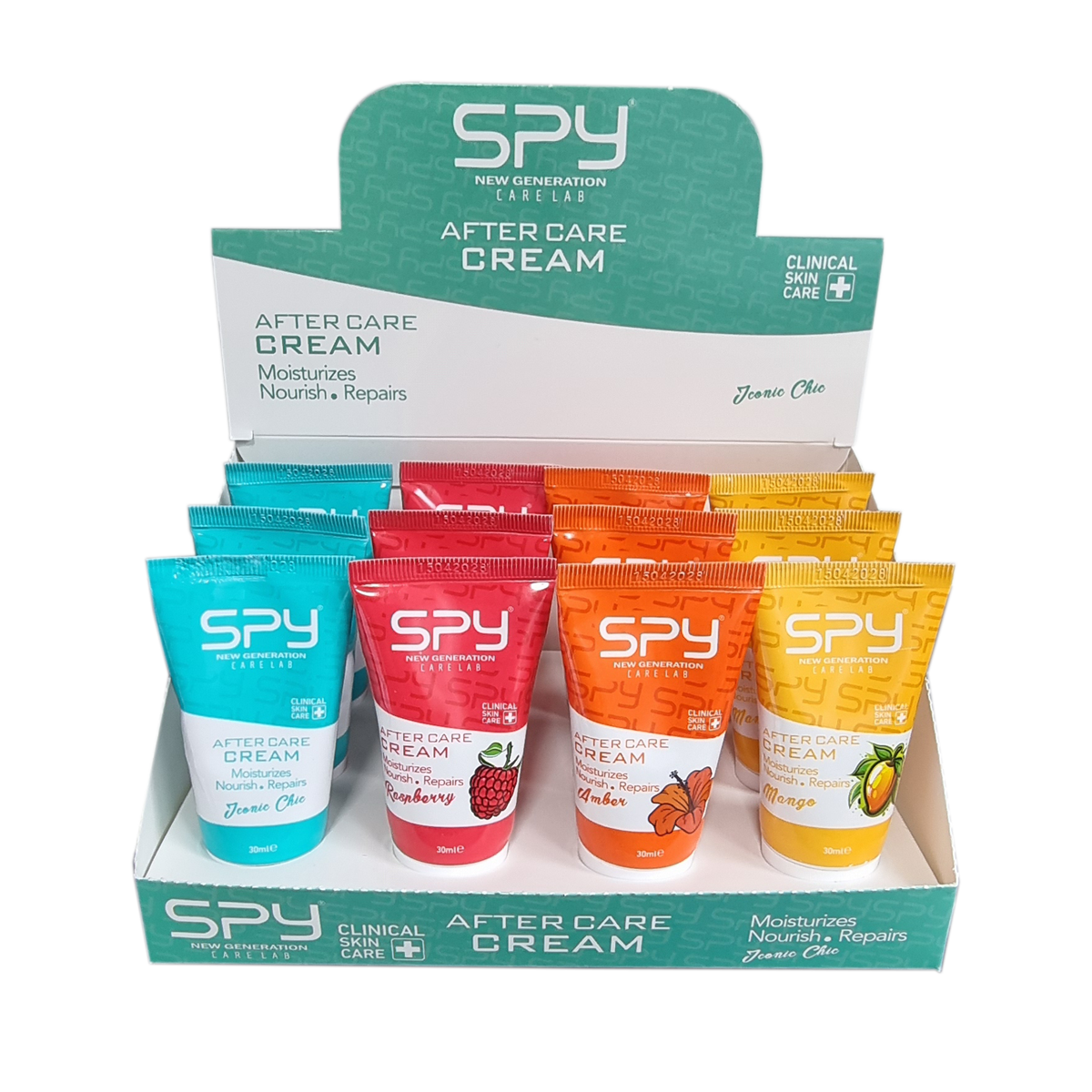 SPY Care Lab Dövme Sonrası Bakım Kremi Kutu 12 adet x 30 ml After Care Karışık Kutu