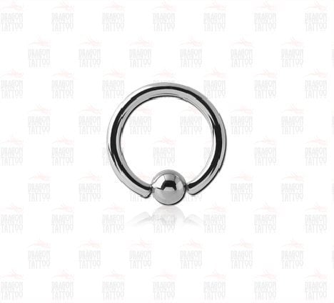 Piercing Rings Surgical Steel Ring Width 10mm Single Batch - Top Size 3 mm - Bar Thickness 1.2mm