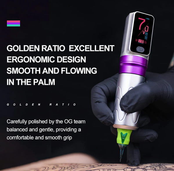 OG Produce Fury Çift Bataryalı Kablosuz Pen Dövme ve Saç Simülasyon SMP Makinesi