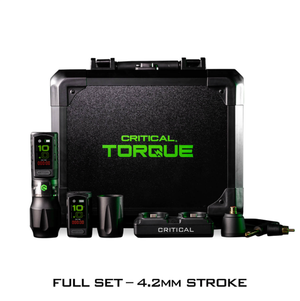 Critical Torque 4.2 mm Stroke Full Set Seyahat Çantalı Kablosuz Rotary Pen Dövme Makinesi