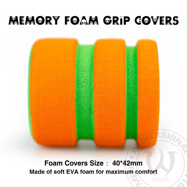 Ava Yumuşak Köpük Grip Tutacak Kılıfı 42 mm Turuncu Yeşil Cover