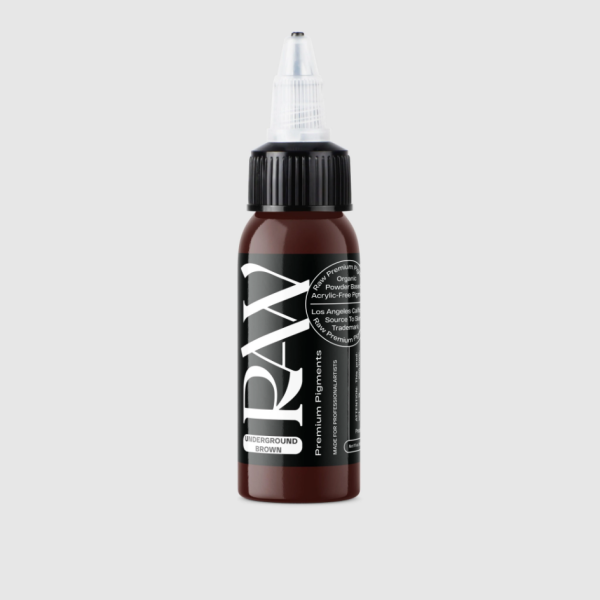 Raw Pigments Underground Brown 1 oz 30 ml Koyu Kahverengi Dövme Boyası