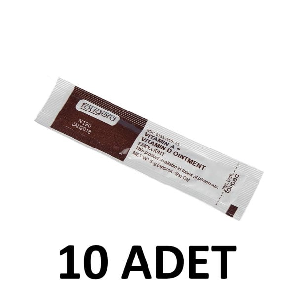 Fougera Vitamin A + D Krem Kalıcı Makyaj Bakım Kremi 5 gr 10 Adet