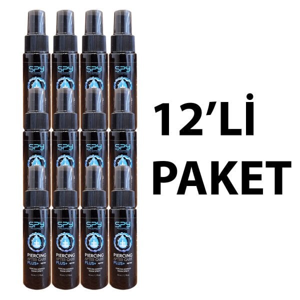 Piercing After Care Solution 50 ml Piercing Sonrası Bakım Solüsyonu 12'li Paket