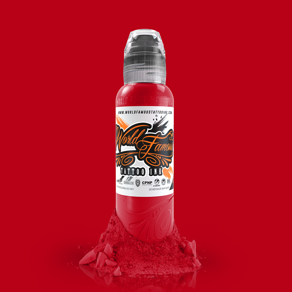 World Famous Samuel O'Reilly Red 1 oz 30 ml Kırmızı Dövme Boyası