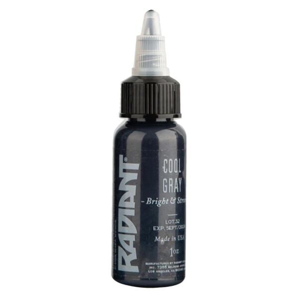 Radiant Cool Gray 1 oz 30 ml Gri Dövme Boyası