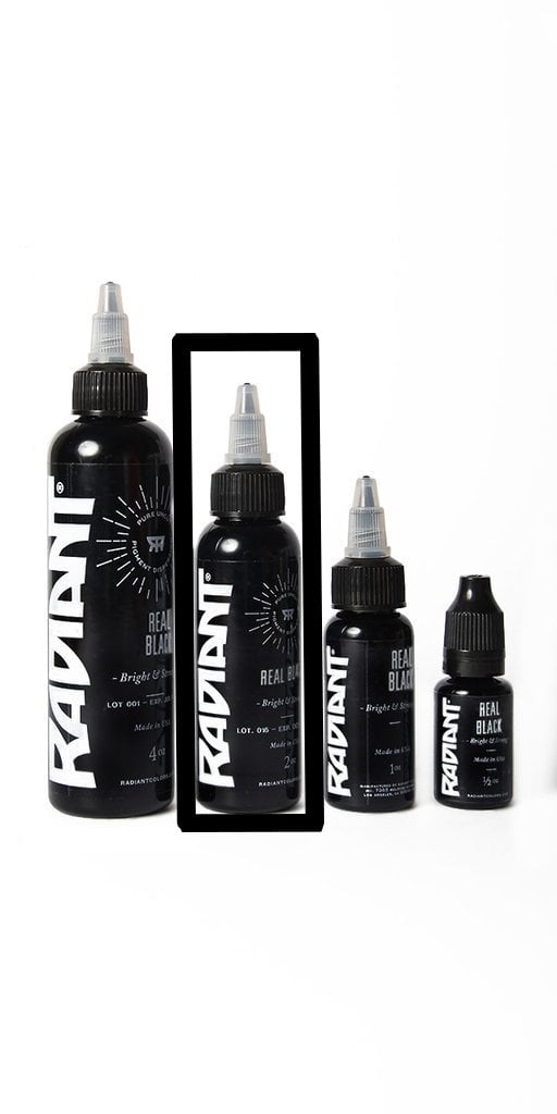 Radiant Real Black 2 oz 60 ml Siyah Dövme Boyası