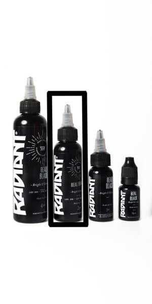 Radiant Real Black 2 oz 60 ml Siyah Dövme Boyası