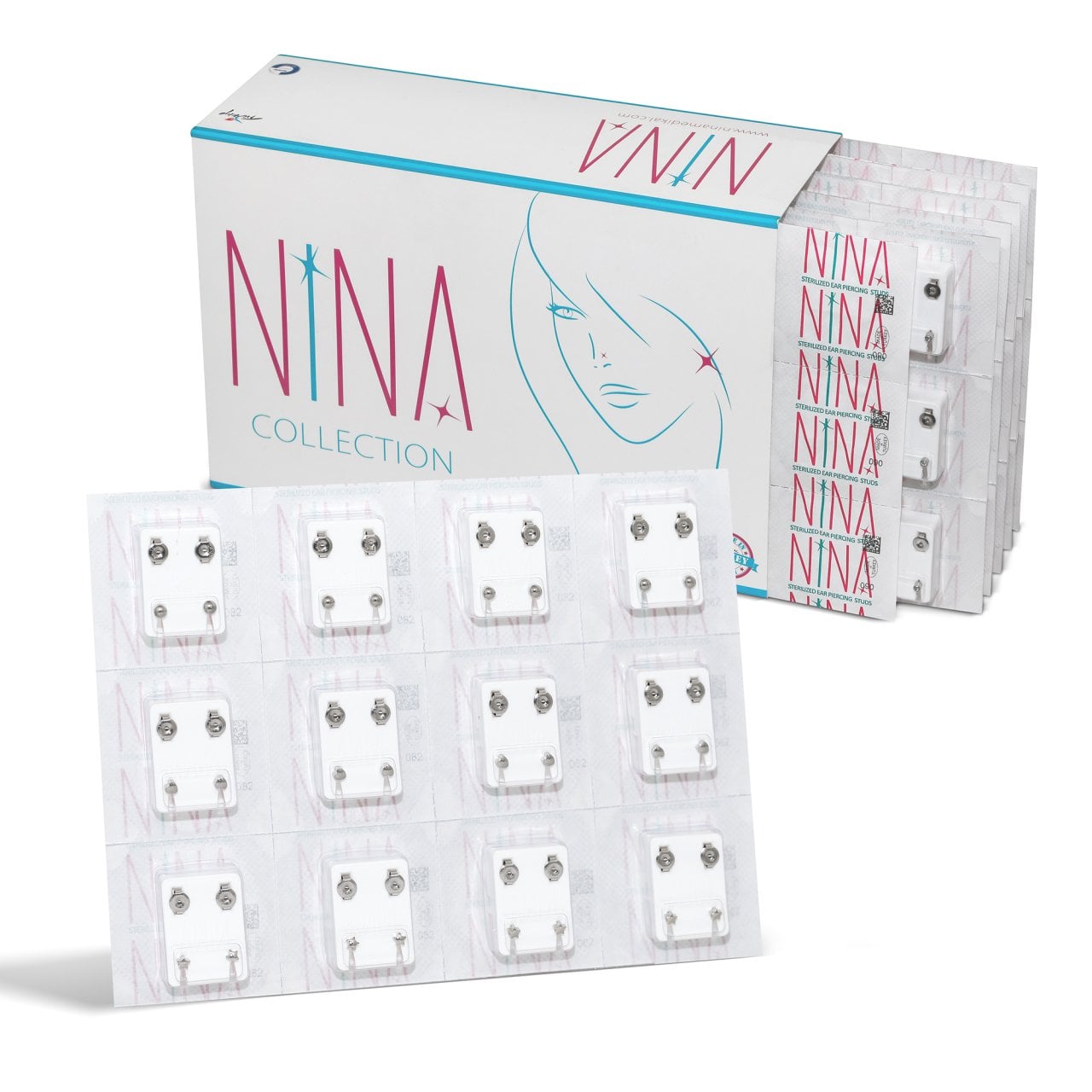 Nina İlk Delim Küpesi Karışık Şekilli Gri 12 Çift (24 Adet) Nina İlk Delim Küpesi Karışık Şekilli Gri 12 Çift (24 Adet) Büyük