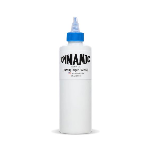 Dynamic Triple White 240 ml 8 oz Yoğun Beyaz Dövme Boyası