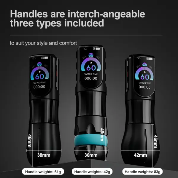 OG Produce Pioneer Inspiration Çift Bataryalı Kablosuz Pedallı Pen Dövme Makinesi Set