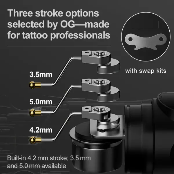 OG Produce Pioneer Inspiration Çift Bataryalı Kablosuz Pedallı Pen Dövme Makinesi Set