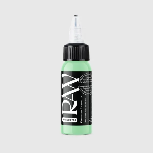 Raw Pigments World Peas 1 oz 30 ml Mint Yeşil Dövme Boyası