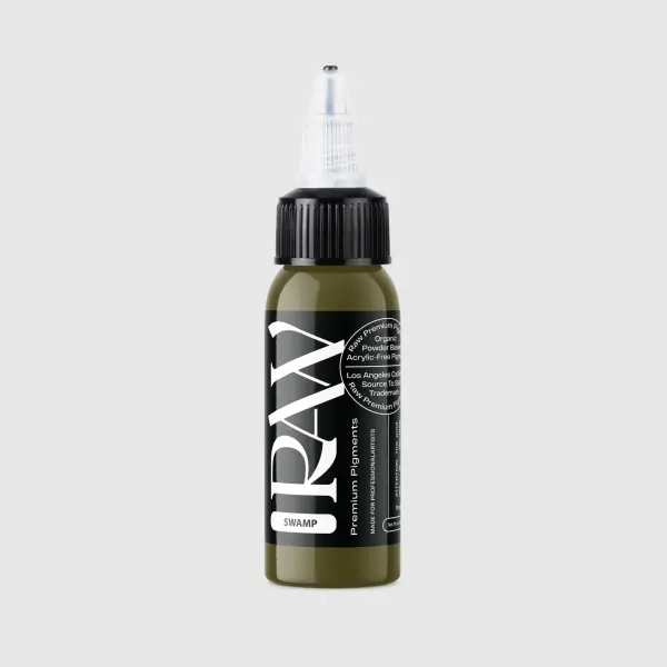 Raw Pigments Swamp 1 oz 30 ml Koyu Yeşil Dövme Boyası