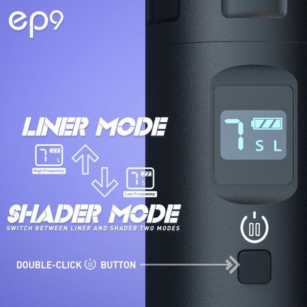 Ava EP9 Kablosuz, Bataryalı, Şarjlı Rotary Pen Dövme Makinesi