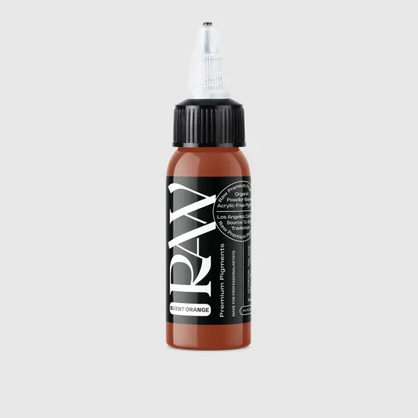 Raw Pigments Burnt Orange 1 oz 30 ml Koyu Turuncu Dövme Boyası