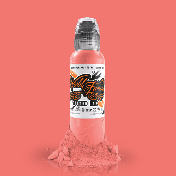 Oleg World Famous Light Skin Color Tattoo Salmon 1 oz 30 ml Light Paint