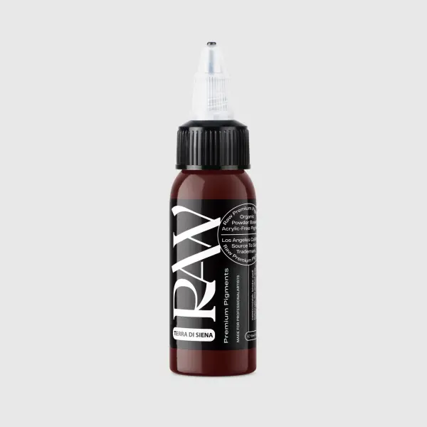 Raw Pigments Terra Di Sienna 1 oz 30 ml Koyu Kahverengi Dövme Boyası
