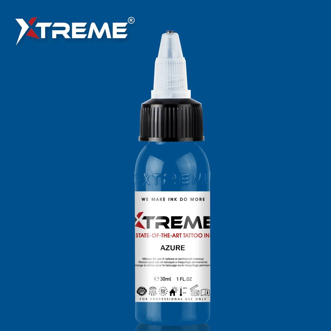 Xtreme Ink Azure 1 oz 30 ml Mavi Dövme Boyası