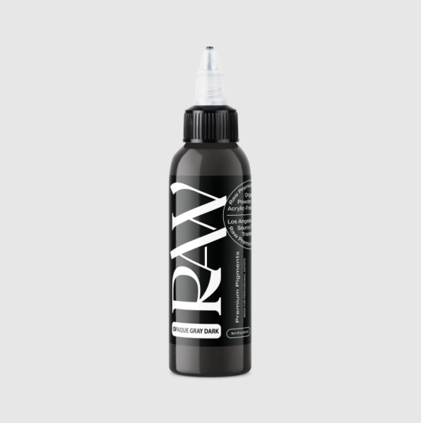 Raw Pigments Opaque Gray Dark 2 oz 60 ml Koyu Gri Dövme Boyası