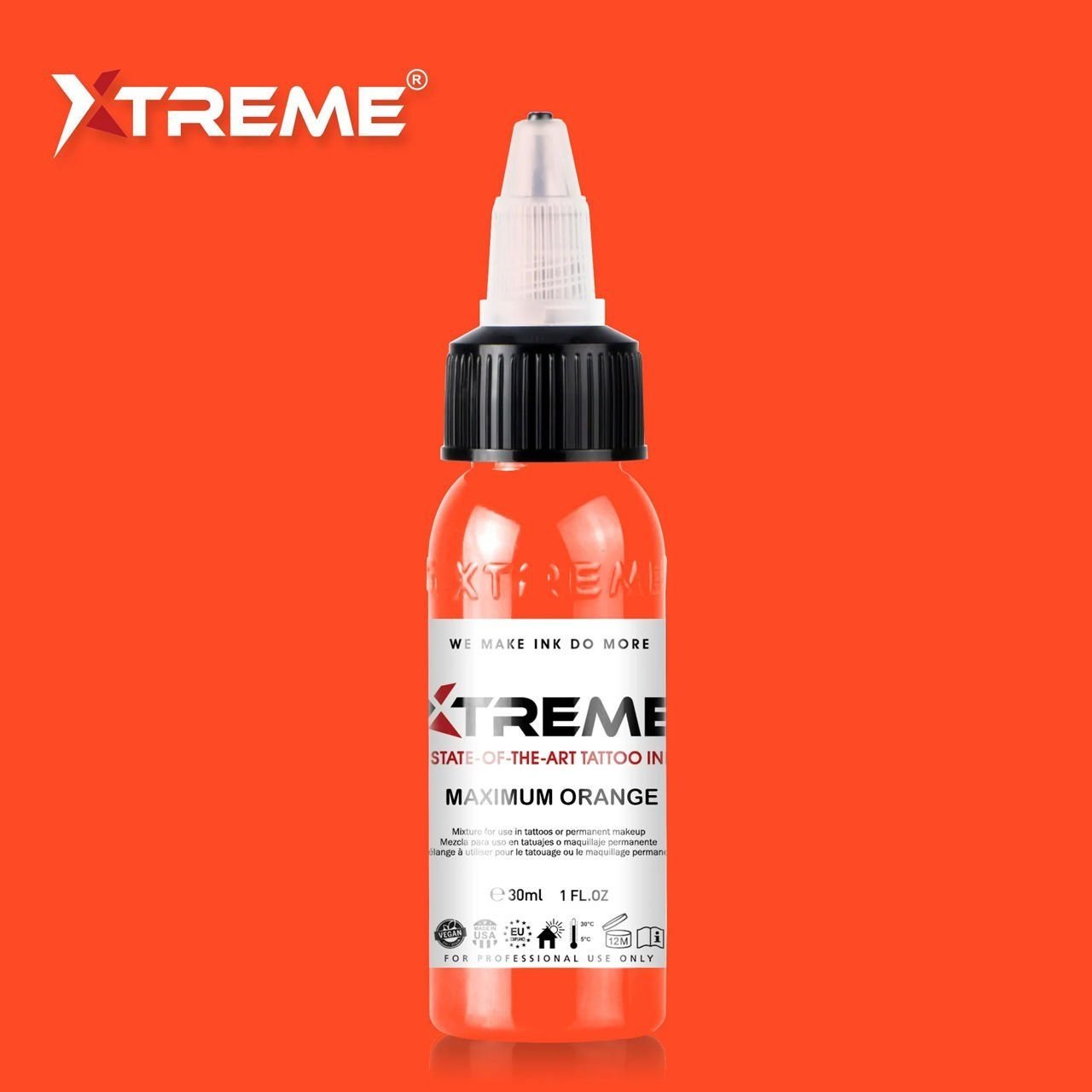 Xtreme Ink Maximum Orange 1 oz 30 ml Turuncu Dövme Boyası