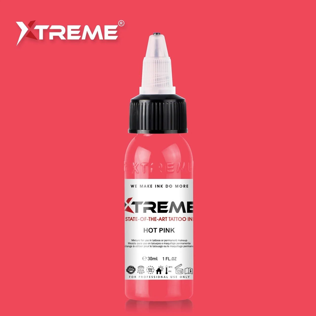 Xtreme Ink Hot Pink 1 oz 30 ml Pembe Dövme Boyası
