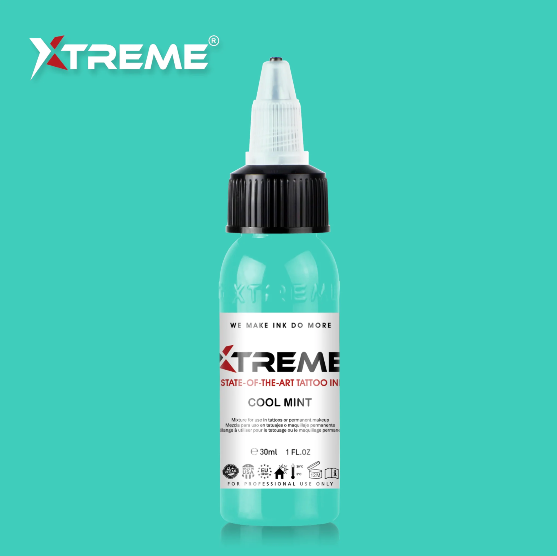 Xtreme Ink Cool Mint 1 oz 30 ml Mavi Dövme Boyası