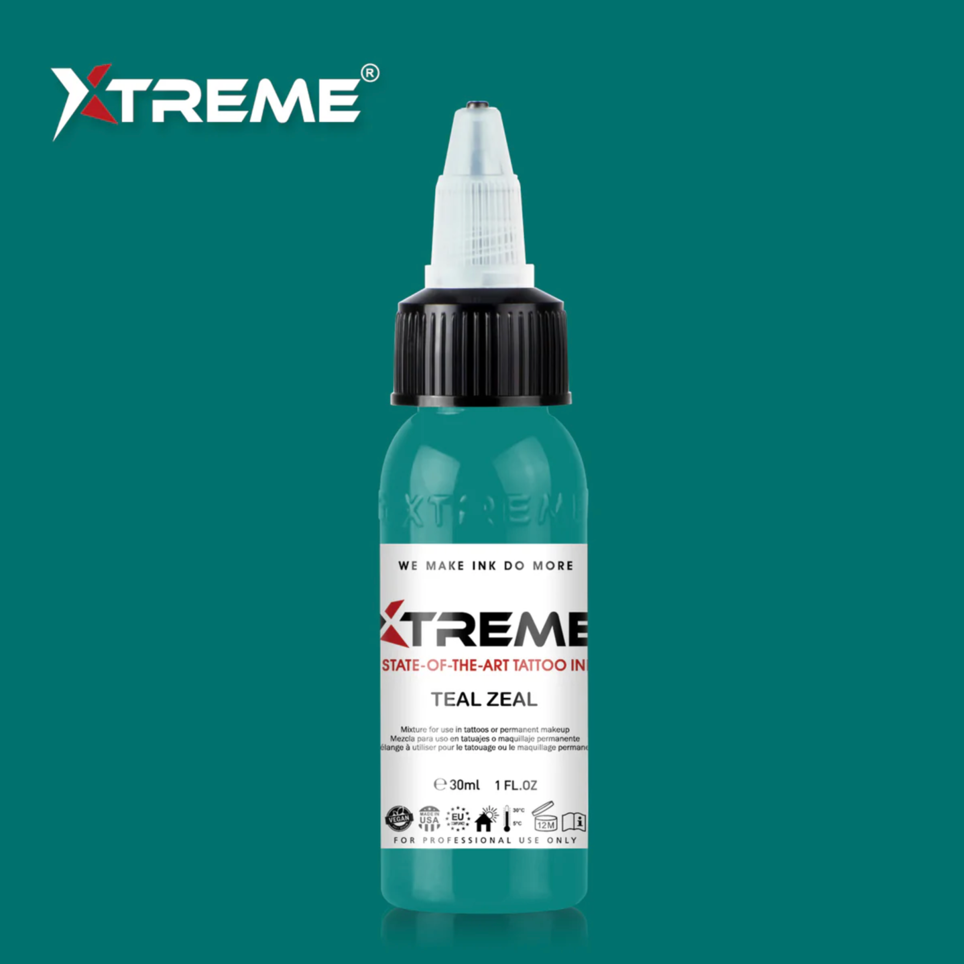 Xtreme Ink Teal Zeal 1 oz 30 ml Mavi Dövme Boyası