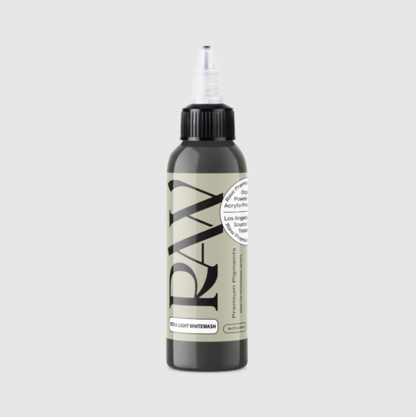 Raw Pigments Light Whitewash 2 oz 60 ml Açık Ton Gri Gölge Dövme Boyası